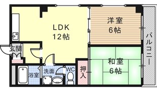 クリスタル長居の物件間取画像